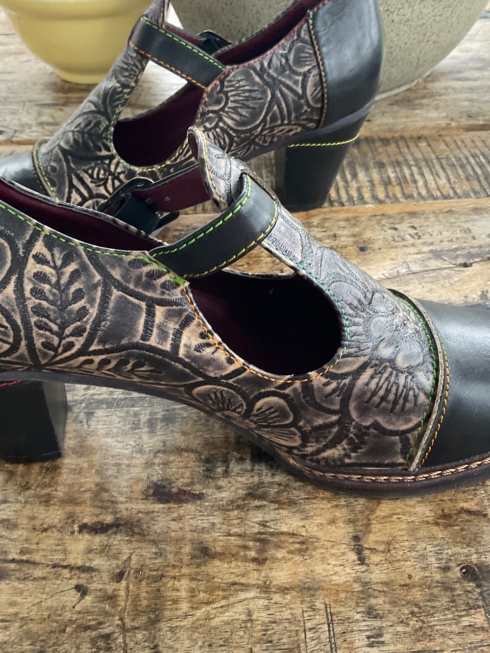 L Artiste artisan black heels,EU 41. - Picture 4 of 13